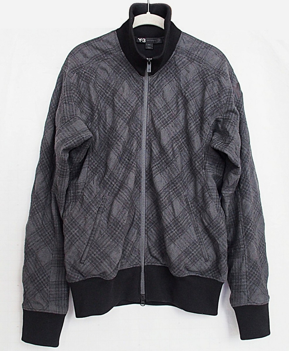 Y-3 × adidas ジャケット S Y-3 Yohji Yamamoto Adidas Men's Full Zip Jacket Plaid Check