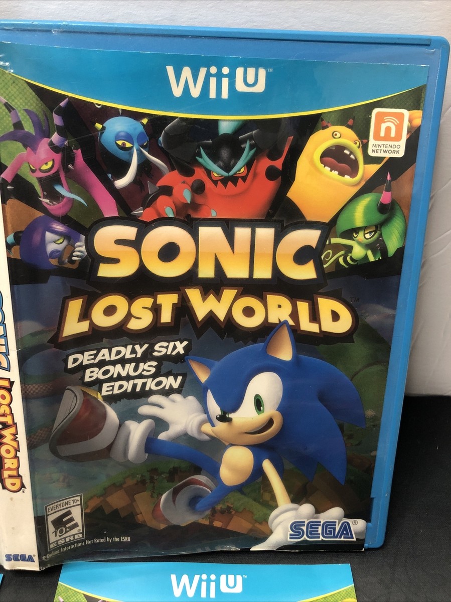 Sonic Lost World Deadly Six Bonus Edition Nintendo Wii U Complete