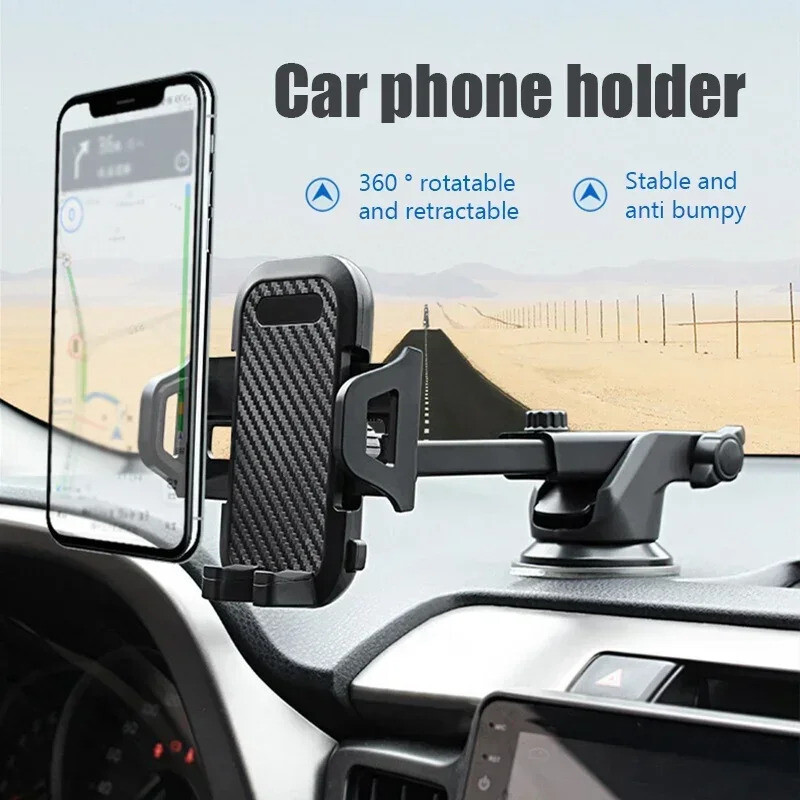Car Phone Holder Mount Phone Mount for Car Windshield Dashboard Air Vent-image