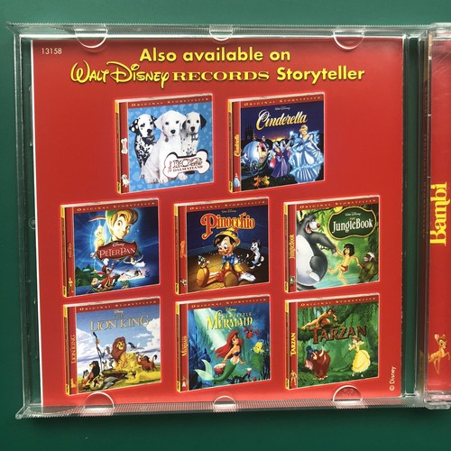 Walt Disney's BAMBI Original Storyteller Children's Animation Film Soundtrack CD - Picture 3 of 8