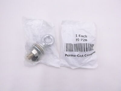 2 Pack Perma-Cast Bolt Vinyl Rope Eye Chrome-Plated Bronze 1-1/2'' PI-72B