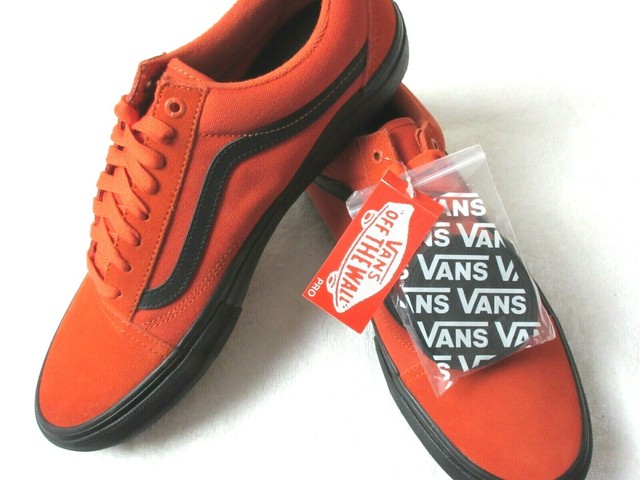 orange black vans