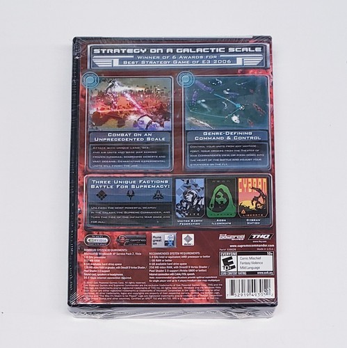 Supreme Commander PC Game DVD-Rom 2007 Windows Strategy Game NEW SEALED - Picture 2 of 3