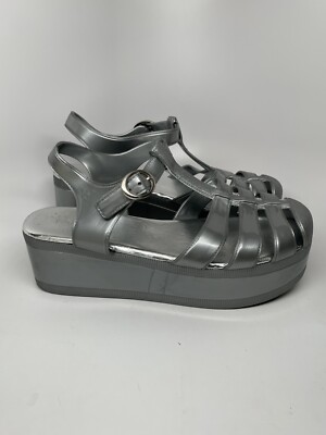 VTG 90s Y2K Wanted Shoes Jellies Platform Heel Mary Jane