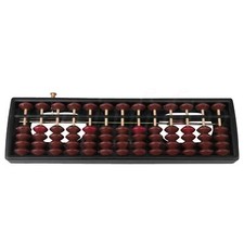 13 Column Abacus Bead Arithmetic Counting Abacus with Reset Button