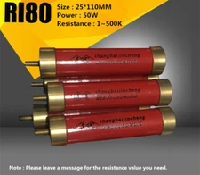 RI80 50W 1~500K high voltage high frequency glass glaze non-inductive resistance