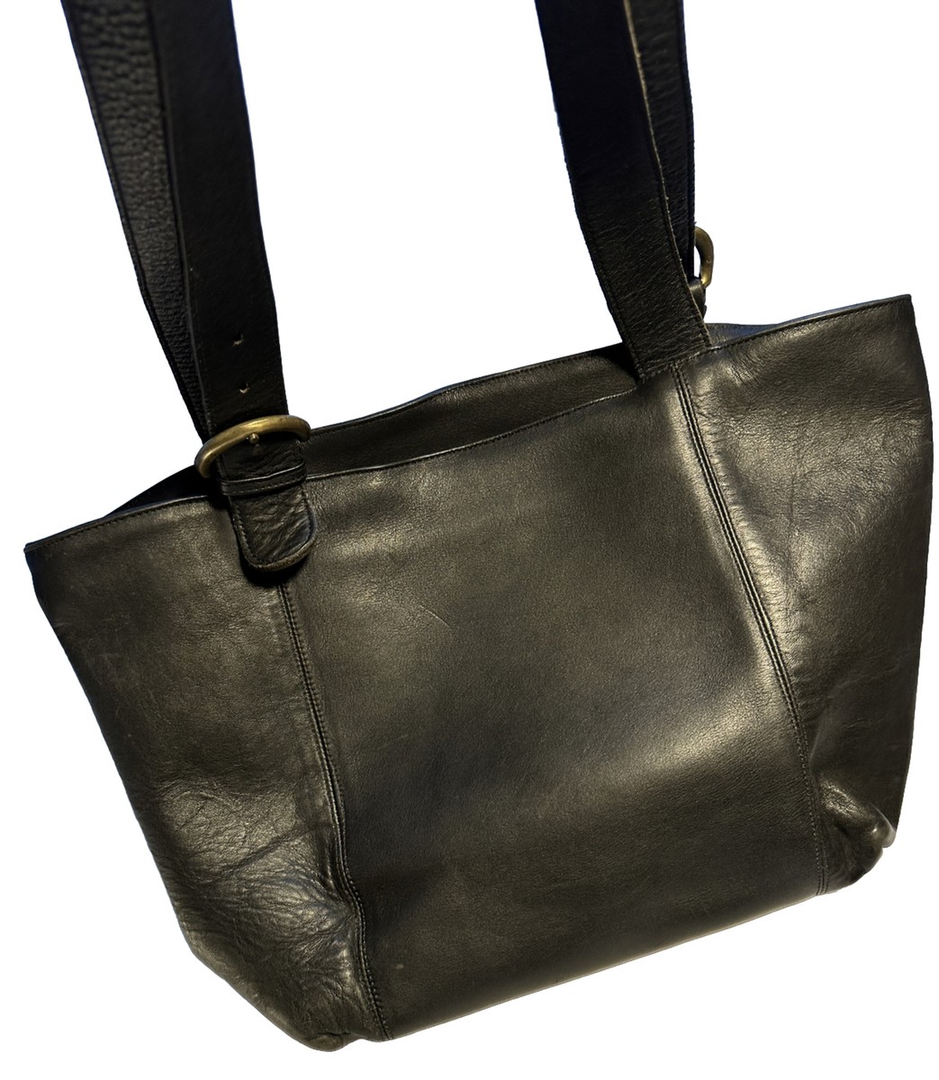 Vintage Coach Bag. Black Leather Two Strap Adjustable Hobo Vintage Coach Bag. Black Leather Two Strap Adjustable Hobo