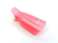 10 Pieces Reusable Acrylic UV Gel Nail Art Polish Remover Clips in Pink