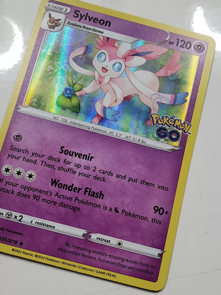  Sylveon 035/078 - Pokemon Go - Foil - Evolution Card Lot - Eevee  : Toys & Games