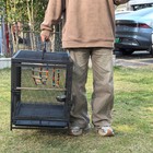 Wrought Iron Large Parrot Bird Cage fr Conure Lovebird Portable Flight Bird Cage