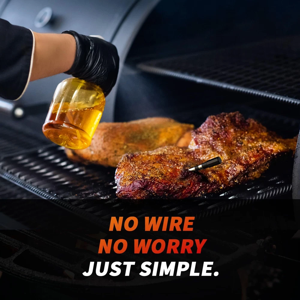 Meat Thermometer Digital Wireless, 800FT Long Range Bluetooth Cooking Thermom...