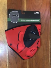 Zan Headgear Neoprene Full Face Mask Red