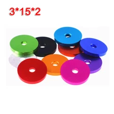 3mmx15mmx2mm Colored Aluminum Alloy Widened And Thickened Circular Flat Washers