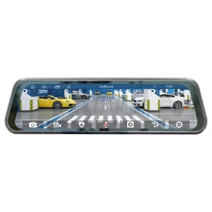 Touch Screen Car DVR Camera Dash Cam BT For Apple CarPlay Smart Rearview Mirror