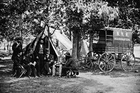 New 5x7 Civil War Photo: New York Herarld Newspaper Wagon in Camp