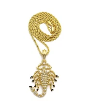 New Scorpion Pendant & 24" Chains Hip Hop Necklace - XSP204
