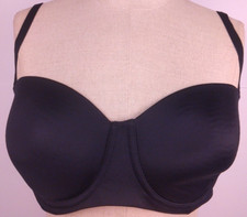 Auden RN 17730 Black Nylon Lightly Lined Underwired T Shirt Bra Size 36 D. 23