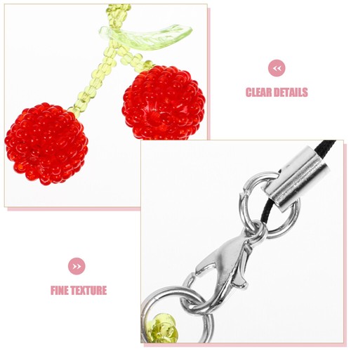 2 Pcs Phone Lanyard Beaded Charms Strap Cell Chain - 第 9/12 張圖片