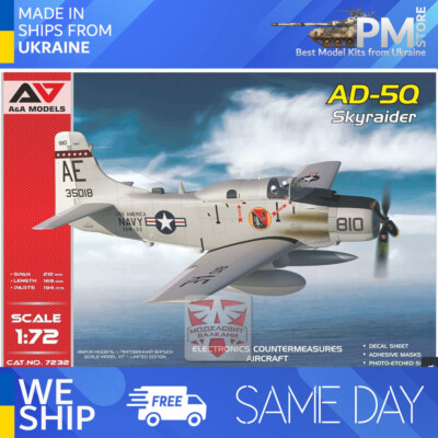 AA Models 7232 1/72 AD-5Q ''SkyRaider'' (ECM version) Plastic model kit