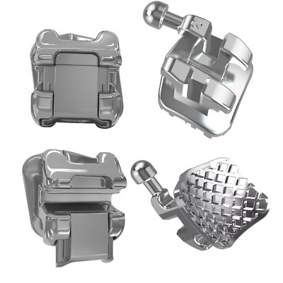 Orthodontic Self Ligating Brackets Mini Metal Braces Roth MBT 022 345H DAMON Q