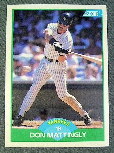 MLB New York Yankees Don Mattingly 1989 Score Trading Card #100