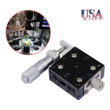 X-Axis 30X30mm Trimming Platform Manual Bearing Linear Stage Table 14.7N(1.5kgf)