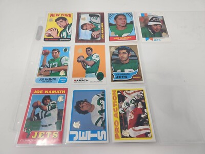 1996 Topps Joe Namath Complete Reprint Set 1-10 New York Jets BUF