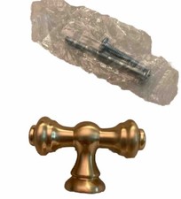 Amerdeco 8 Pack Cabinet Drawer Pulls Center Hole Brushed Gold 2  Width Open box