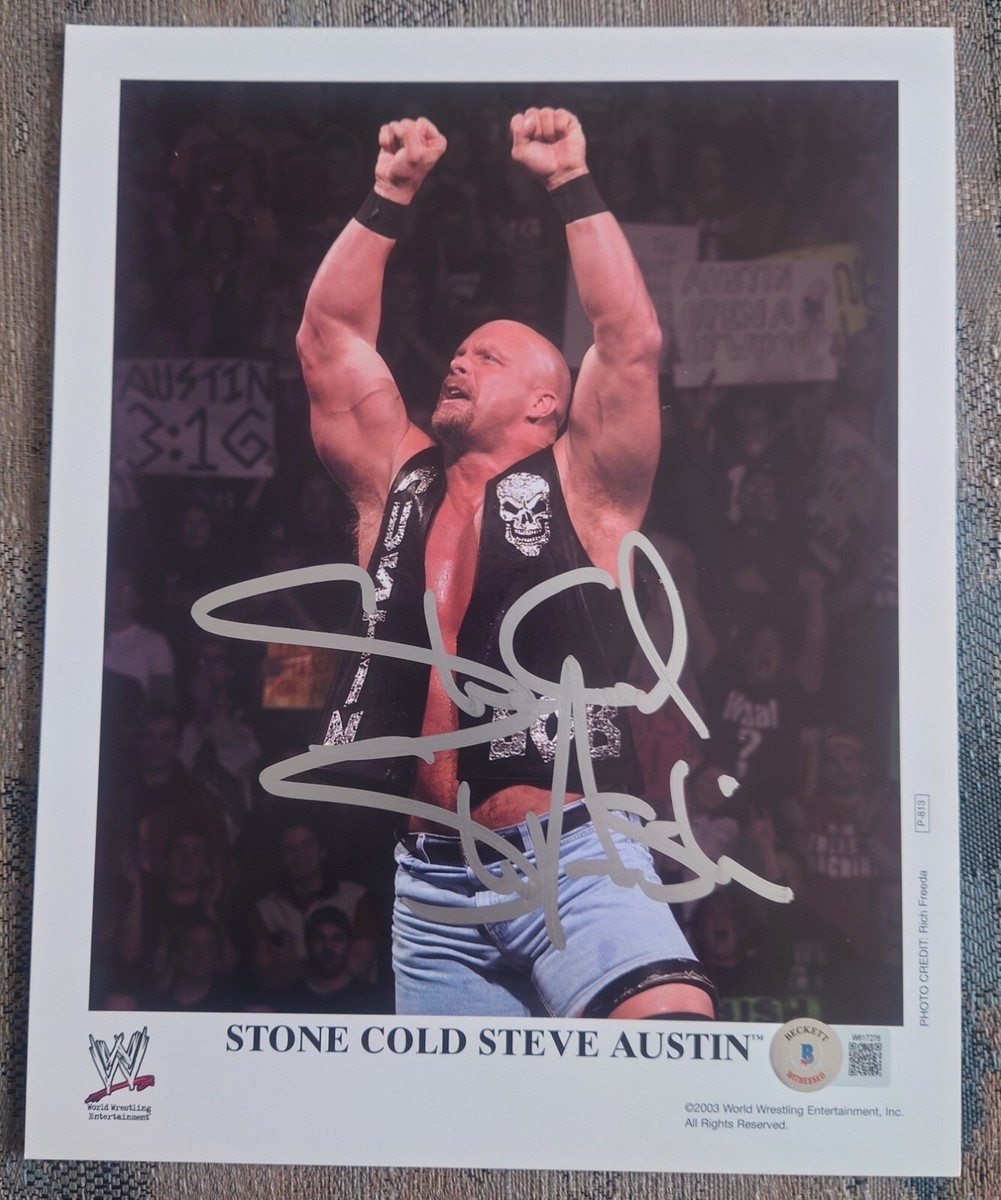 スポーツ選手 stone cold and Vincent autograph WWE/WWF Signed original promo Stone Cold Steve Austin P-813 | eBay