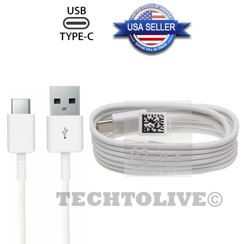 Cable cargador rápido de pared/coche tipo C USB-C para OEM Samsung Galaxy S10 S9 S8 Note 8 Foto 2 de 4
