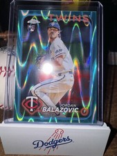 2024 Topps Chrome - Aqua Lava Refractor #198 Jordan Balazovic 138/199 (RC) Twins