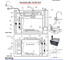 Genuine Birko  DownUnder USB 2.5, 5 & 10L p/n 1310725 2400w