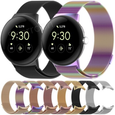 Für Google Pixel Watch 1 2 3 45mm Metall Edelstahl Milanese Armband Uhrenarmband