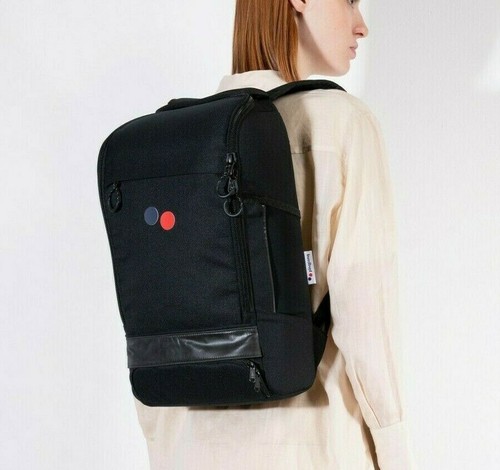 Pinqponq Cubik Bag Everyday Unisex BackPack Padded Fits 15” Laptop, Black
