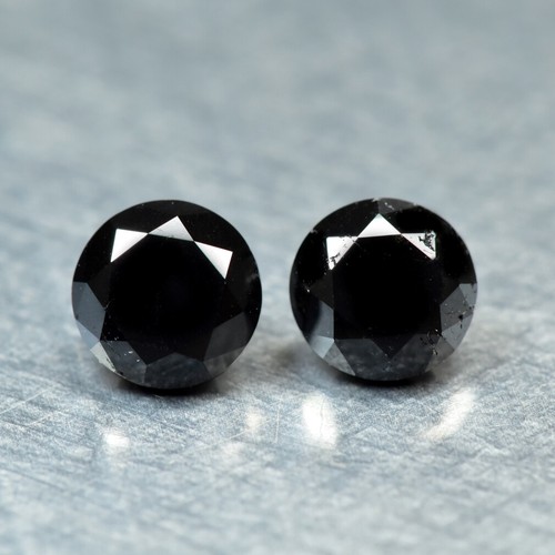 1,25Ct Eye-popping 100% non trattato JET BLACK DIAMOND - purezza superficiale molto pulita - Foto 1 di 1