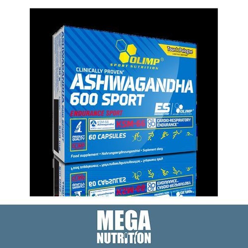 KSM-66 Ashwagandha 600 Sport 300mg 60 Capsules Testo Booster Energy Cortisol
