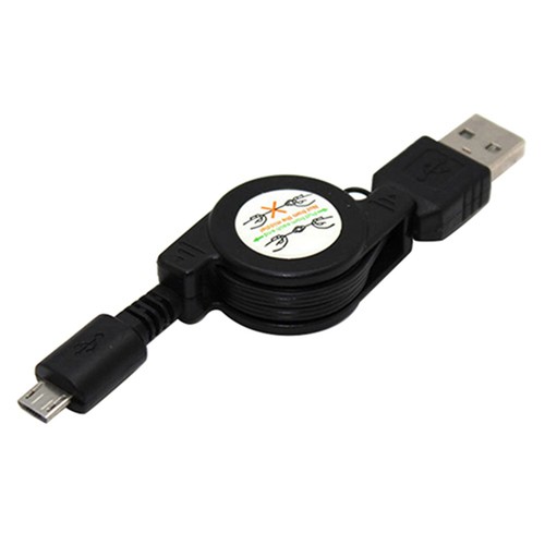 Retractable Micro USB A to USB 2.0 B Male Cable Sync Data Charger for Android 83 - Photo 6 sur 9