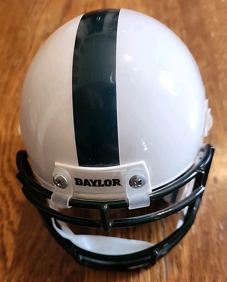 Baylor Bears NCAA Schutt Mini Football Helmet 3 5/8 Sailor Bear - Image 3 of 4