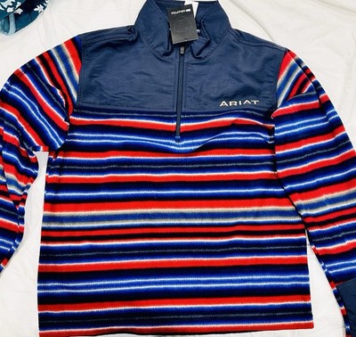 Ariat Basis 2.0  Multicolor Stripe Print- Quarter Zip