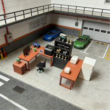 Diorama 1/64 Werkzeugschrank Modell Set Garage Werkstatt Möbel Szene Zubehör DE