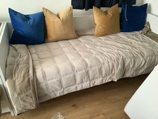 2 x Next Quilted Oyster Lustre Bedspreads. Price per  bedspread. 260cm X 260cm.