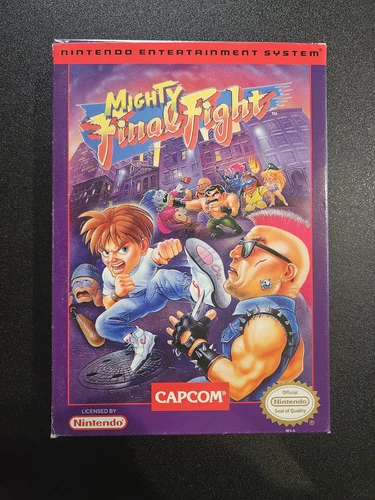 Mighty Final Fight Nintendo NES Complete In Box CIB Box Game & Manual