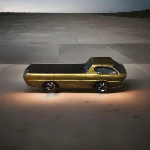 HOT WHEELS VTG 1:64 1967 REDLINE DEORA TRUCK GOLD BLACK INTERIOR HK HONG VG