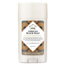 24 Hour Natural Deodorant African Black Soap, 2.25 Oz