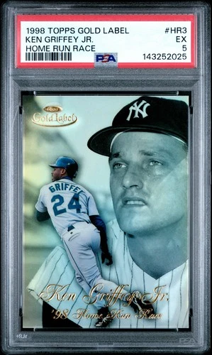 1998 TOPPS GOLD LABEL HOME RUN RACE #HR3 KEN GRIFFEY JR. PSA 5 EX