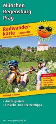 Munich - Regensburg - Prague (Map) (UK IMPORT)