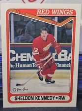 90-91 O-Pee-Chee Sheldon Kennedy Rookie 🚨🚨🚨 Detroit Red Wings 