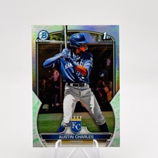 AUSTIN CHARLES Rookie Lunar Glow Refractor 1ST  Bowman #BCP-17 (RC) - Royals