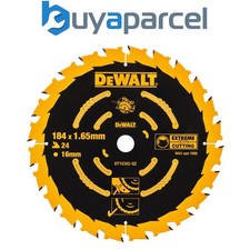 Dewalt DT10302 Corded Circular Saw Blade 184 x 16 x 24T Extreme Framing DWE560