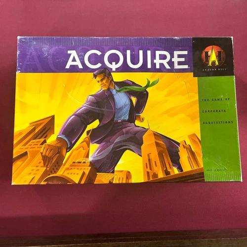 Vintage ACQUIRE Board Game Of Corporate Acquisitions Avalon Hill Hasbro 1999